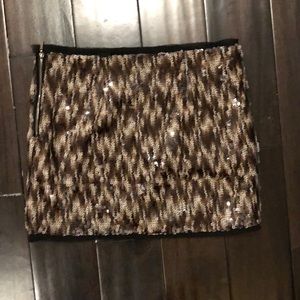 RACHEL Rachel Roy Sequin Mini Skirt